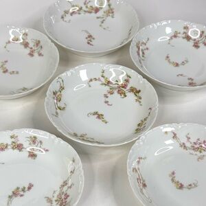 Haviland Limoges Norma Fruit Dessert Bowls 5” Schleiger 233 Set of 6 | 1894-1931
